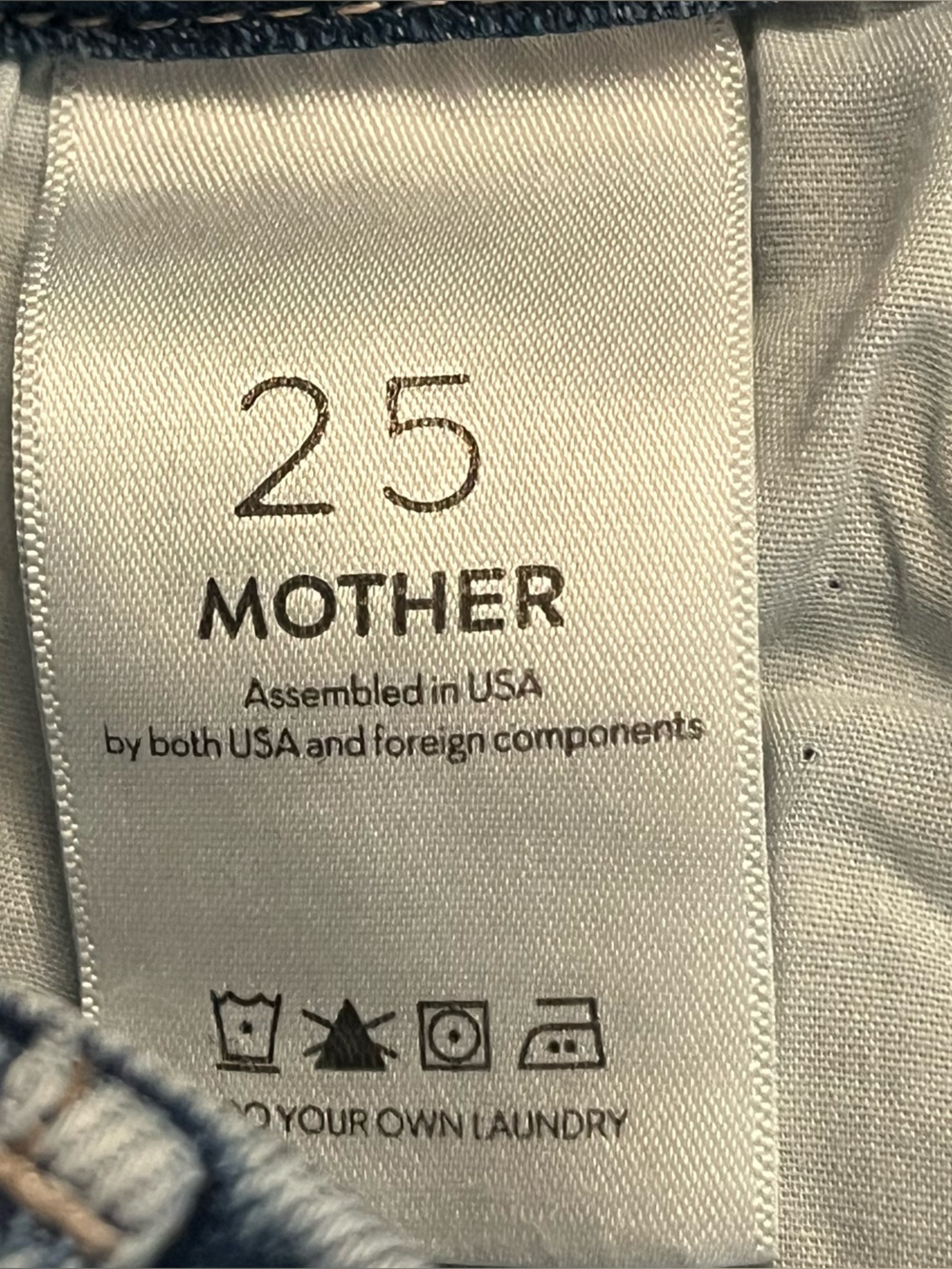 MOTHER High Waisted Looker Ankle Fray Jeans in Hey Sun size 25 - Picture 10 of 11
